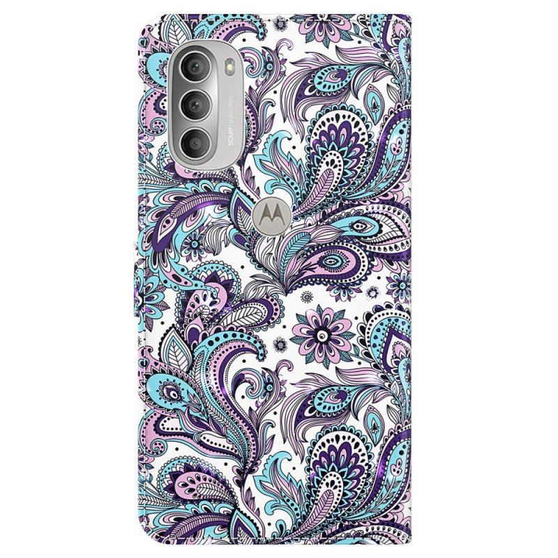 Etui Folio do Moto G51 5G Paisley