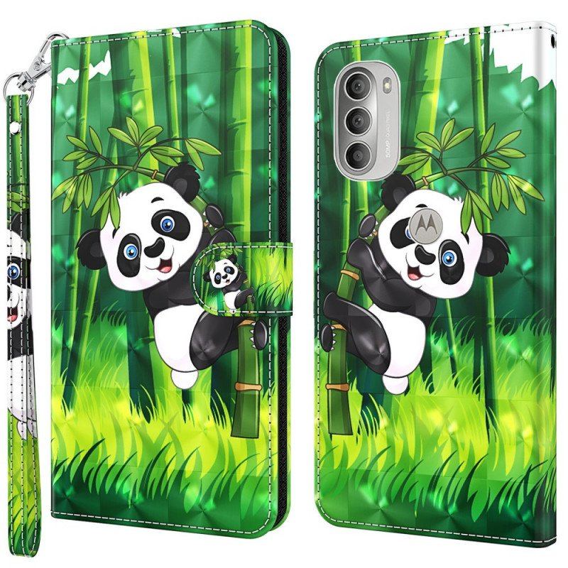 Etui Folio do Moto G51 5G Panda I Bambus