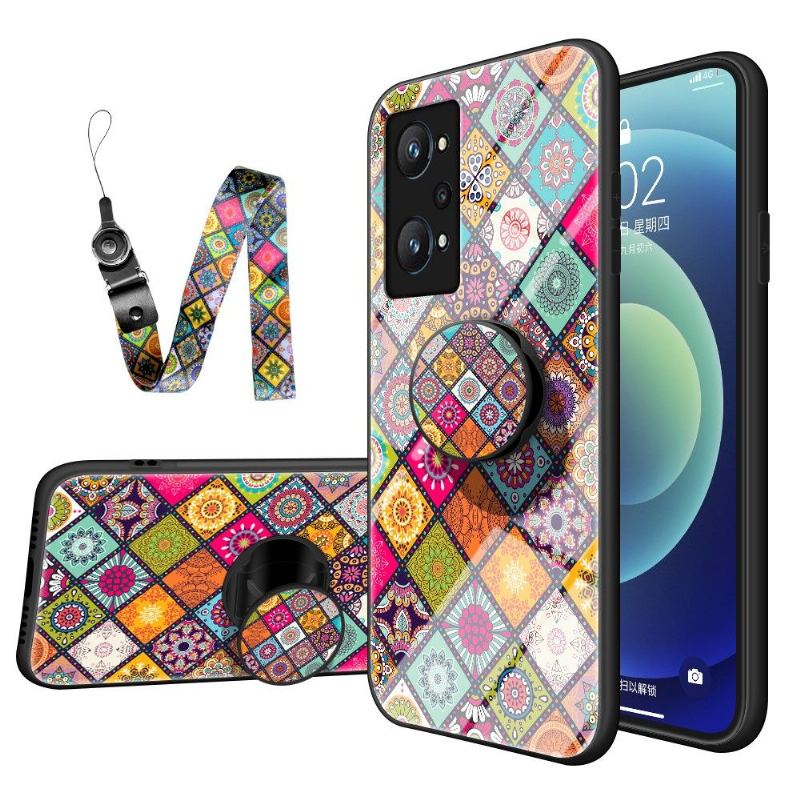 Etui do Realme GT Neo 3T / Neo 2 Biznes Kalejdoskop Mandala Ze Stojakiem