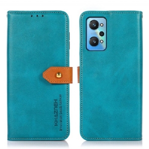 Etui Folio do Realme GT Neo 3T / Neo 2 Khazneh Bicolor Sztuczna Skóra