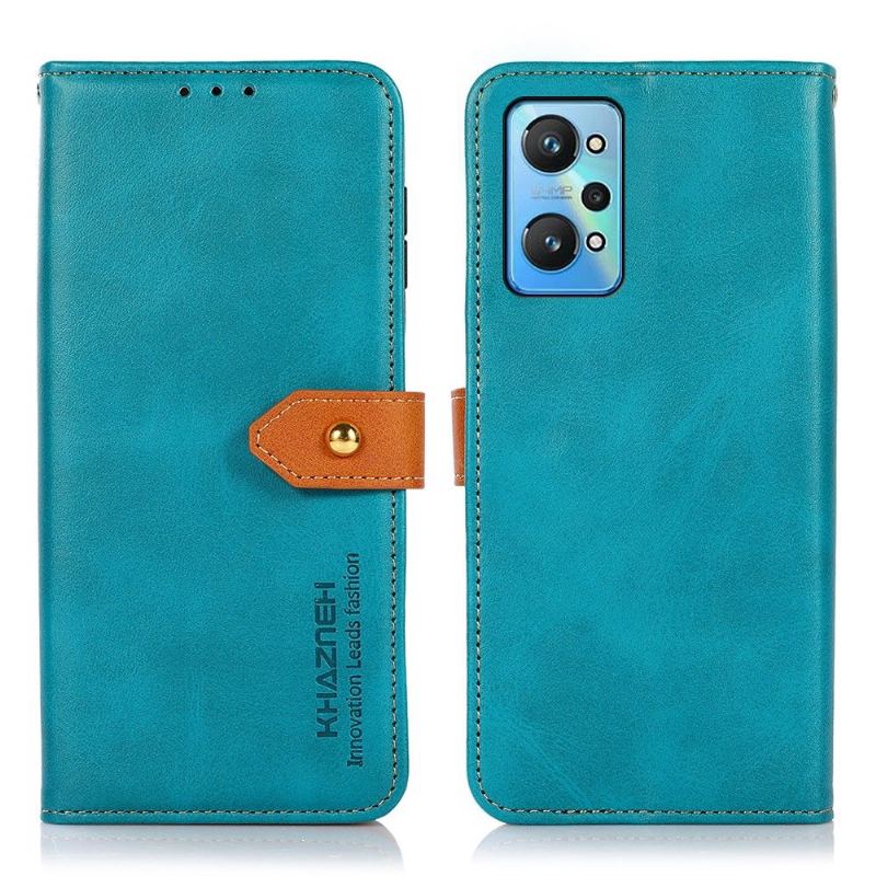 Etui Folio do Realme GT Neo 3T / Neo 2 Khazneh Bicolor Sztuczna Skóra