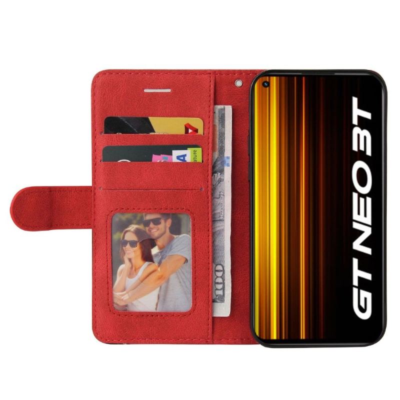 Etui Folio do Realme GT Neo 3T / Neo 2 Obrzeża Bicolor Artystyczny