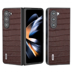 Etui Samsung Galaxy Z Fold 6 Tekstura Krokodyla Abeel