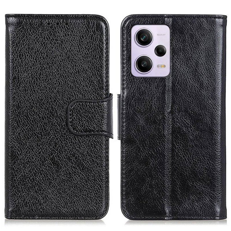 Etui Folio do Xiaomi Redmi Note 12 Pro Dwoina Skóry Nappa