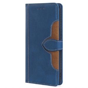 Etui Folio do Xiaomi Redmi Note 12 Pro Dwukolorowy Kwiatowy