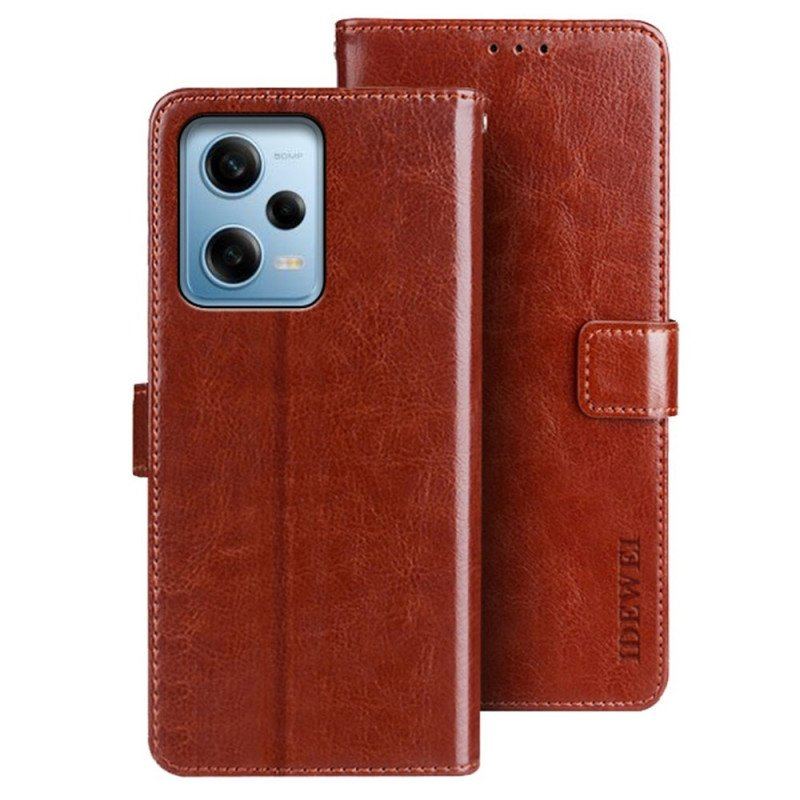 Etui Folio do Xiaomi Redmi Note 12 Pro Imitacja Skóry Idewei