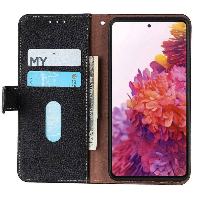 Etui Folio do Xiaomi Redmi Note 12 Pro Khazneh Skóra Liczi