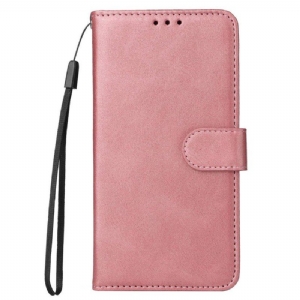 Etui Folio do Xiaomi Redmi Note 12 Pro z Łańcuch Zwykły Z Paskiem