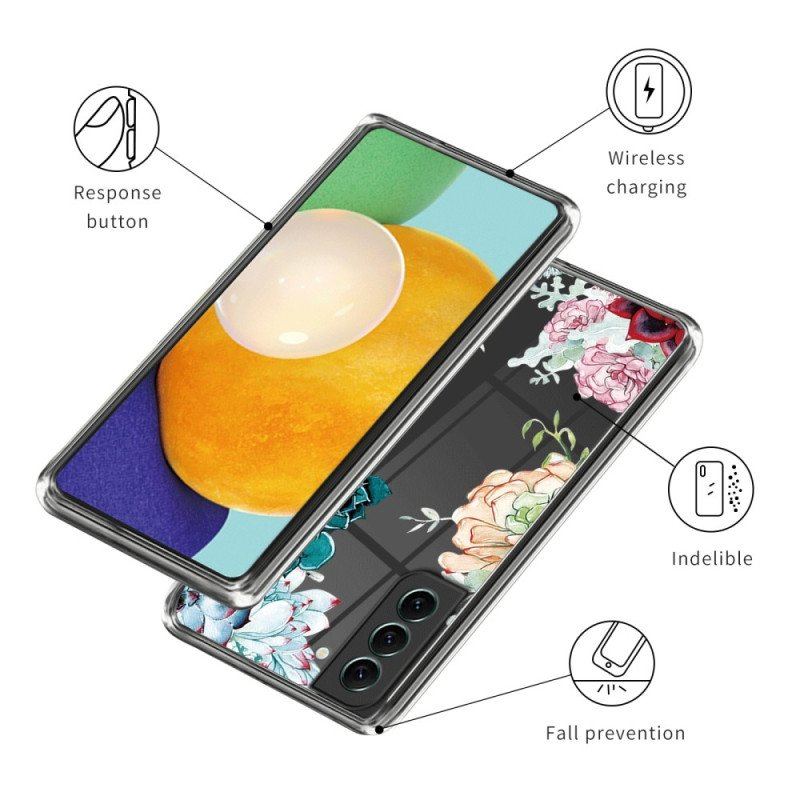 Etui do Samsung Galaxy S23 5G Bezszwowy Bukiet Kwiaty