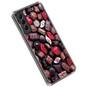 Etui do Samsung Galaxy S23 5G Elastyczna Czekolada