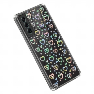 Etui do Samsung Galaxy S23 5G Przezroczyste Gwiazdy / Serca