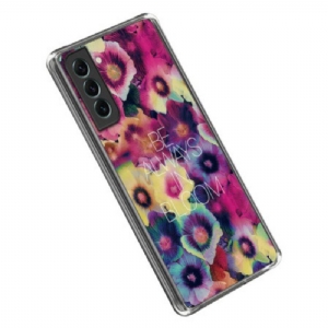 Etui do Samsung Galaxy S23 5G Silikon Bądź Zawsze W Rozkwicie