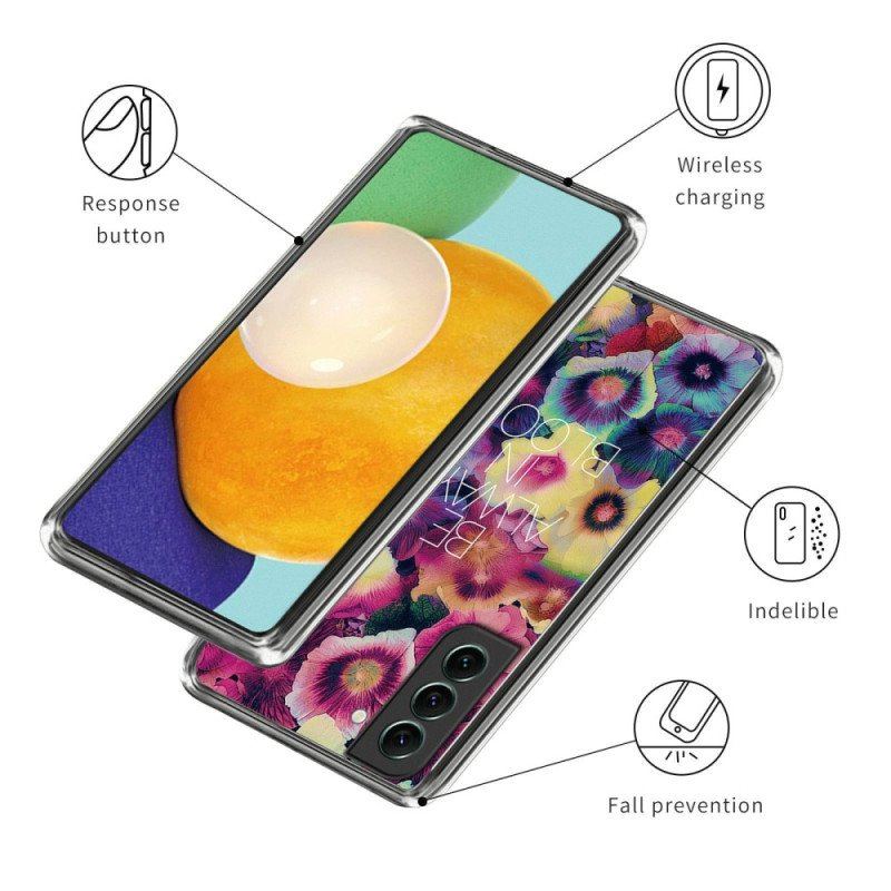 Etui do Samsung Galaxy S23 5G Silikon Bądź Zawsze W Rozkwicie