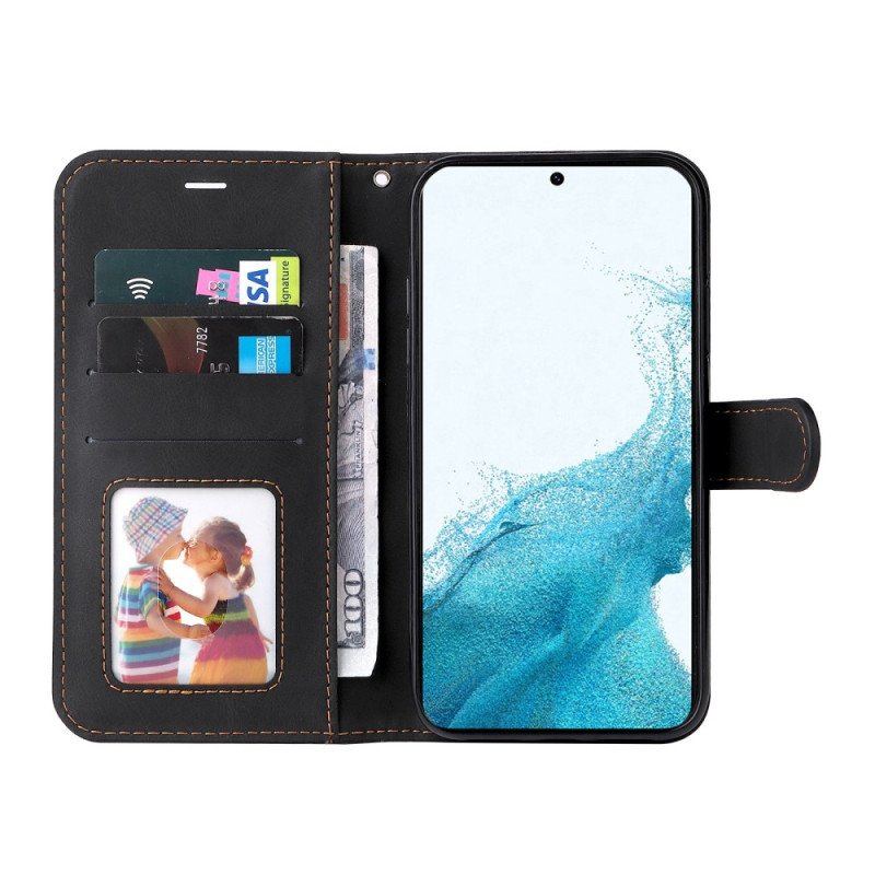 Etui Folio do Samsung Galaxy S23 5G Dwukolorowy Z Paskiem