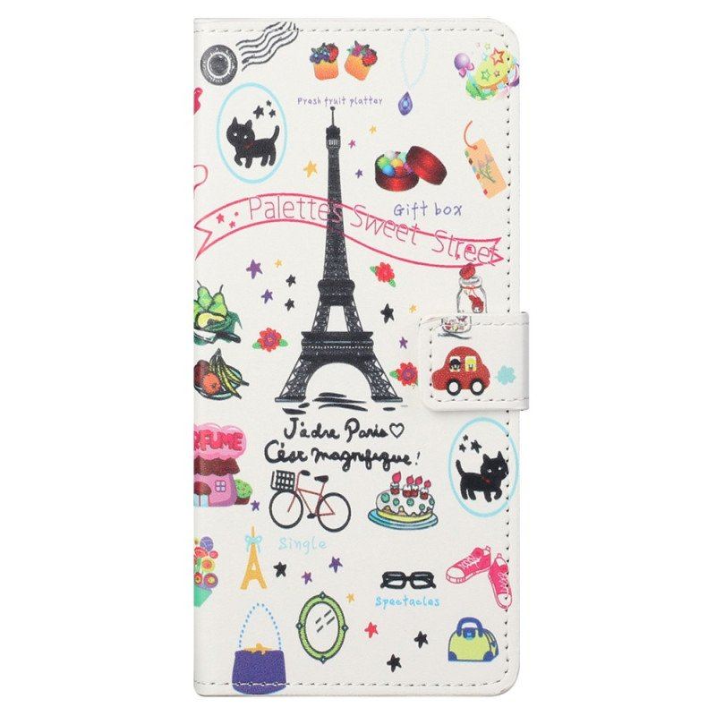 Etui Folio do Samsung Galaxy S23 5G Kocham Paryż