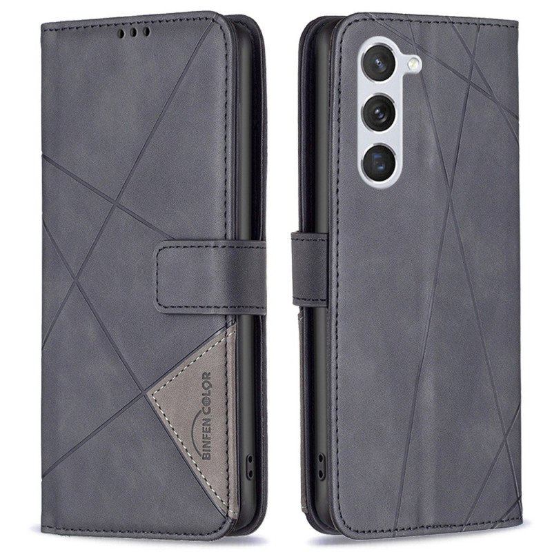 Etui Folio do Samsung Galaxy S23 5G Kolorowe Trójkąty Binfena