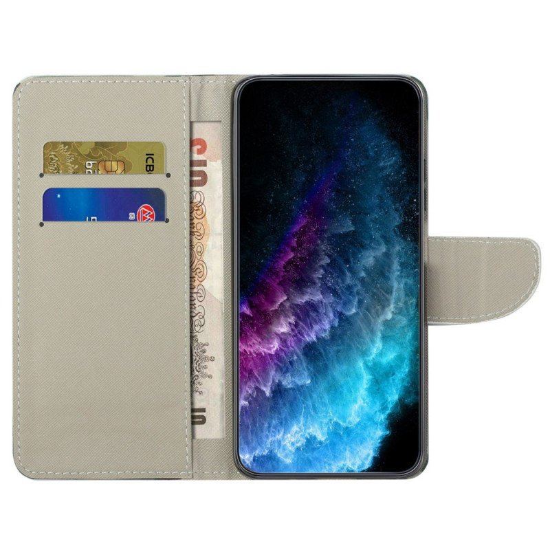 Etui Folio do Samsung Galaxy S23 5G Niedźwiedź Nie Dotykaj Mojego Telefonu