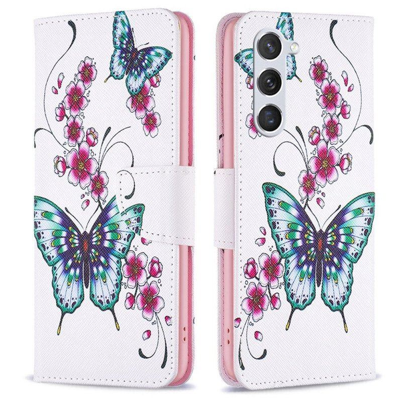 Etui Folio do Samsung Galaxy S23 5G Odrzuć Motyle