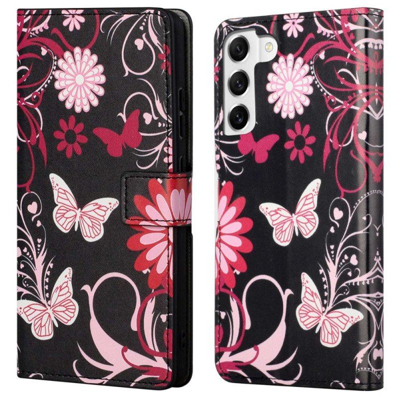 Etui Folio do Samsung Galaxy S23 5G Piękne Motyle