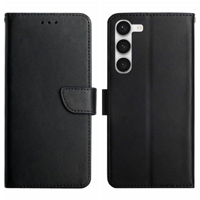 Etui Folio do Samsung Galaxy S23 5G Prawdziwa Skóra Nappa