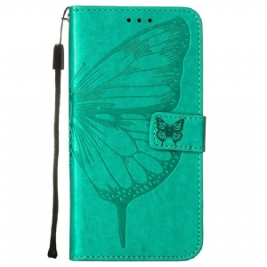 Etui Folio do Samsung Galaxy S23 5G Projekt Motyla Ze Smyczą