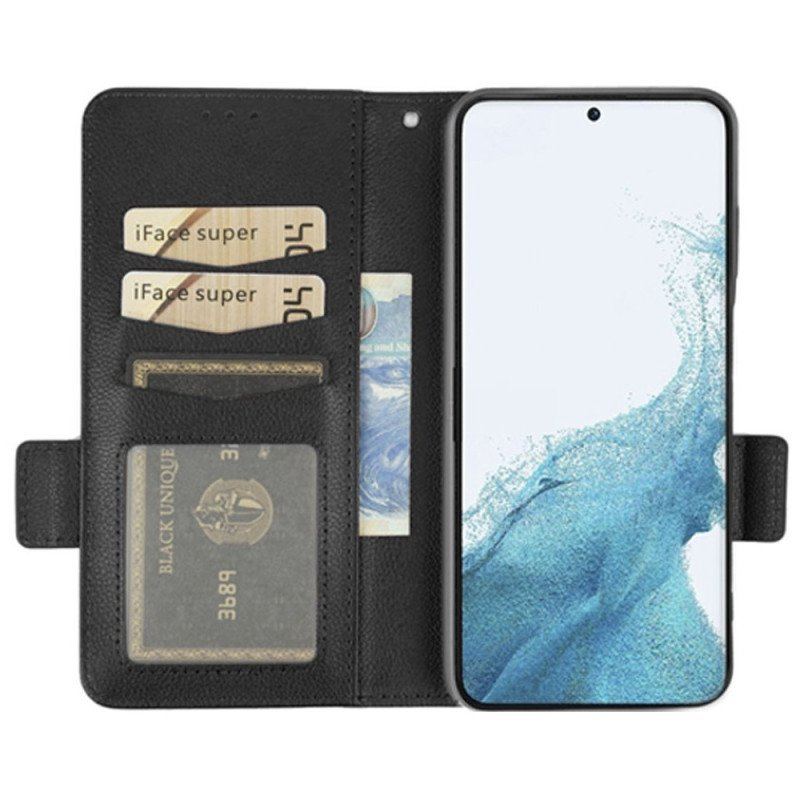 Etui Folio do Samsung Galaxy S23 5G Ultra Cienkie Podwójne Zapięcie