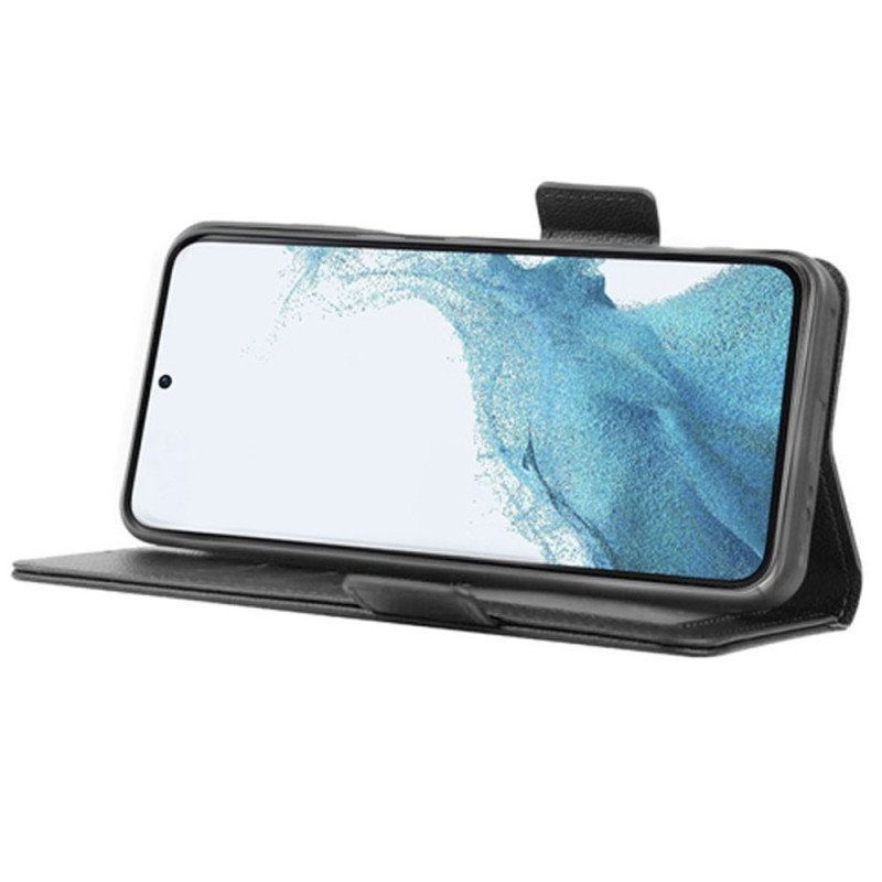 Etui Folio do Samsung Galaxy S23 5G Ultra Cienkie Podwójne Zapięcie