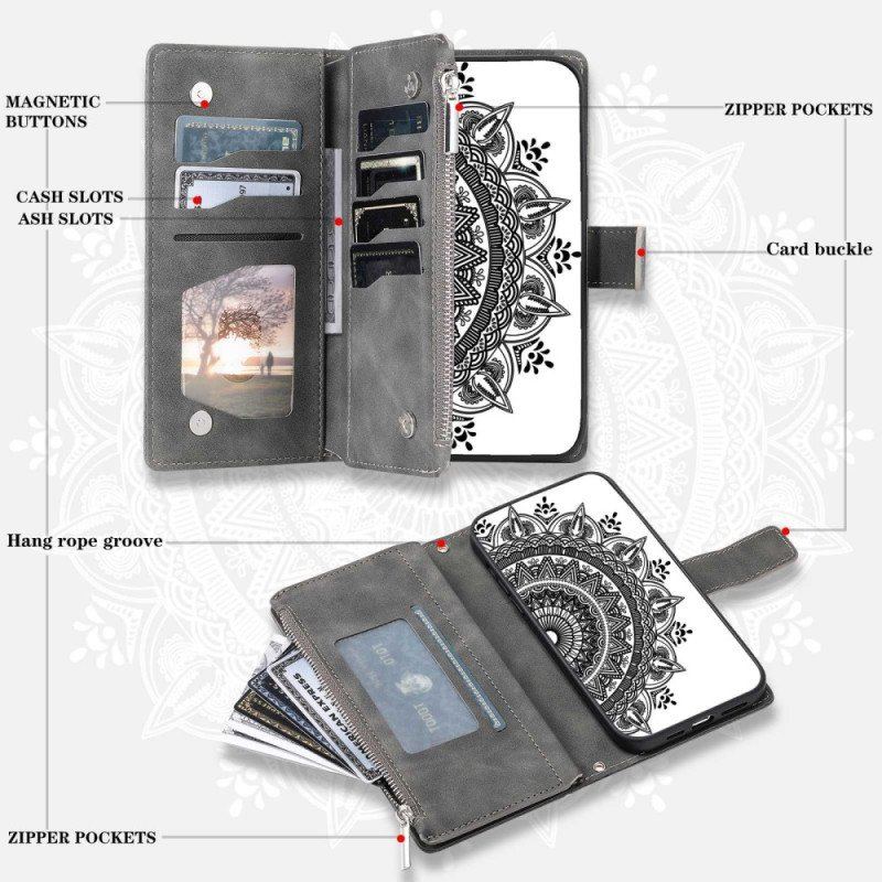 Etui Folio do Samsung Galaxy S23 5G Wielofunkcyjna Mandala