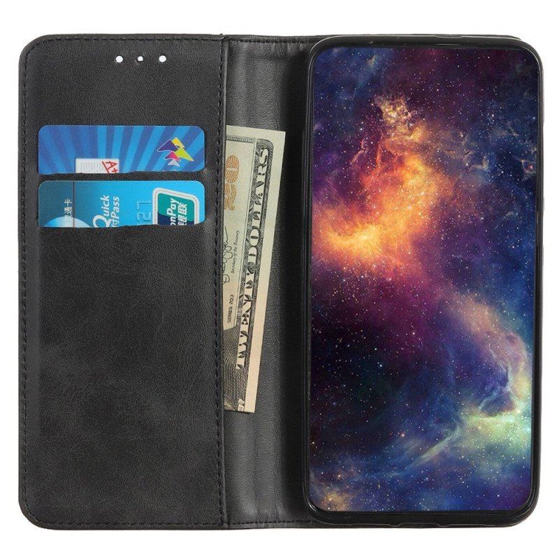 Etui Na Telefon do Samsung Galaxy S23 5G Etui Folio Dwoina Skóry