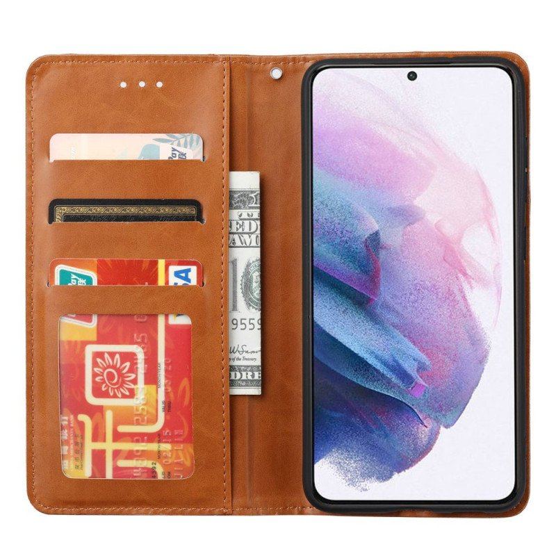 Etui Na Telefon do Samsung Galaxy S23 5G Etui Folio Etui Na Karty Ze Sztucznej Skóry