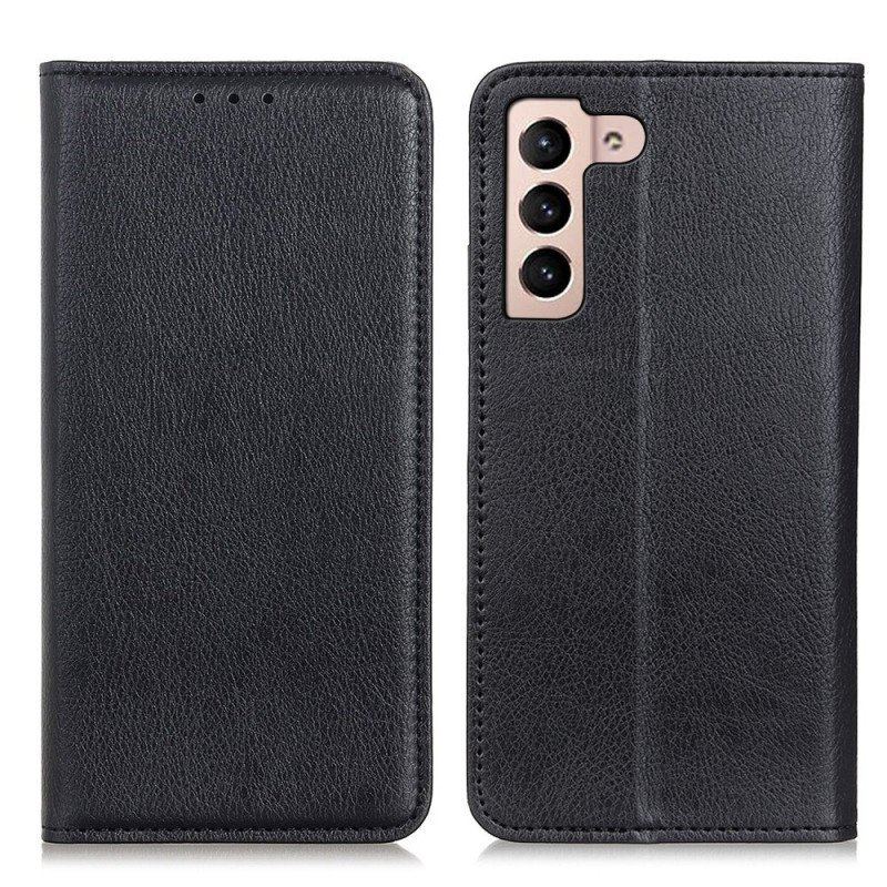 Etui Na Telefon do Samsung Galaxy S23 5G Etui Folio Skóra Dwoinowa Liczi