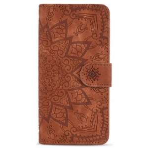 Etui Na Telefon Pokrowce do Samsung Galaxy S23 5G z Łańcuch Stylowa Mandala Z Paskami