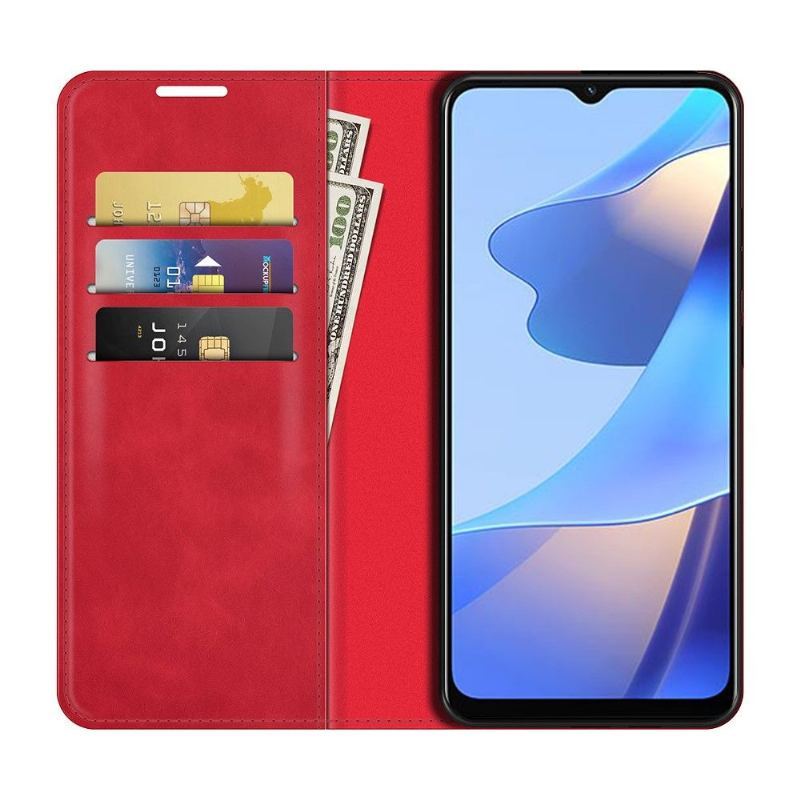 Etui do Oppo A16 / A16s Faux Skórzany Stojak Funkcyjny