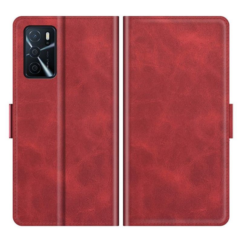 Etui Folio do Oppo A16 / A16s Obrzeża Portfel Style Skórzane