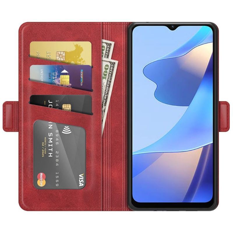 Etui Folio do Oppo A16 / A16s Obrzeża Portfel Style Skórzane