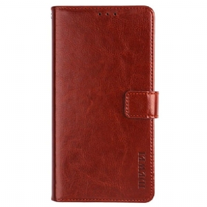 Etui Folio do Oppo A16 / A16s Skórzany Futerał Idewei Folio Efekt Skóry