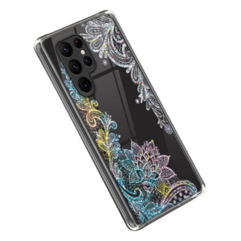 Etui do Samsung Galaxy S23 Ultra 5G Bezszwowa Koronkowa Mandala