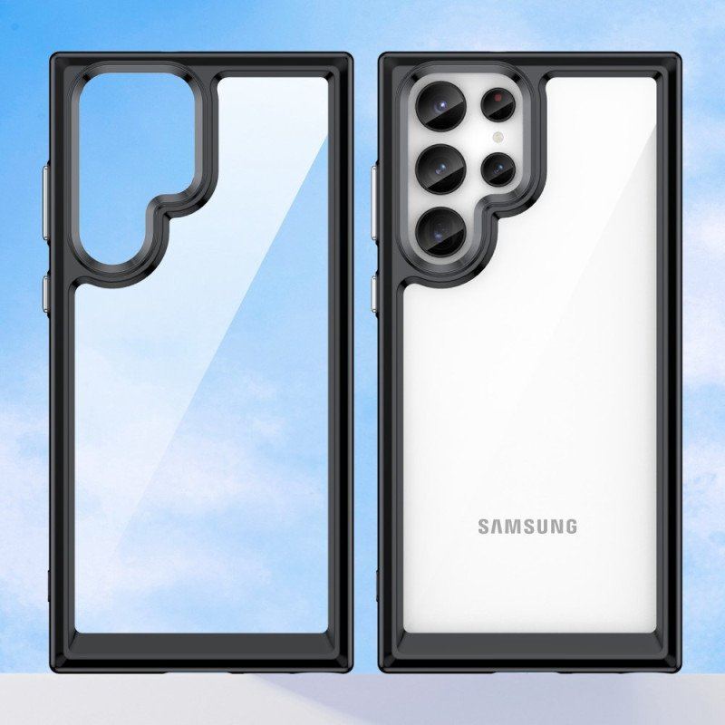 Etui do Samsung Galaxy S23 Ultra 5G Hybrydowe Kolorowe Krawędzie