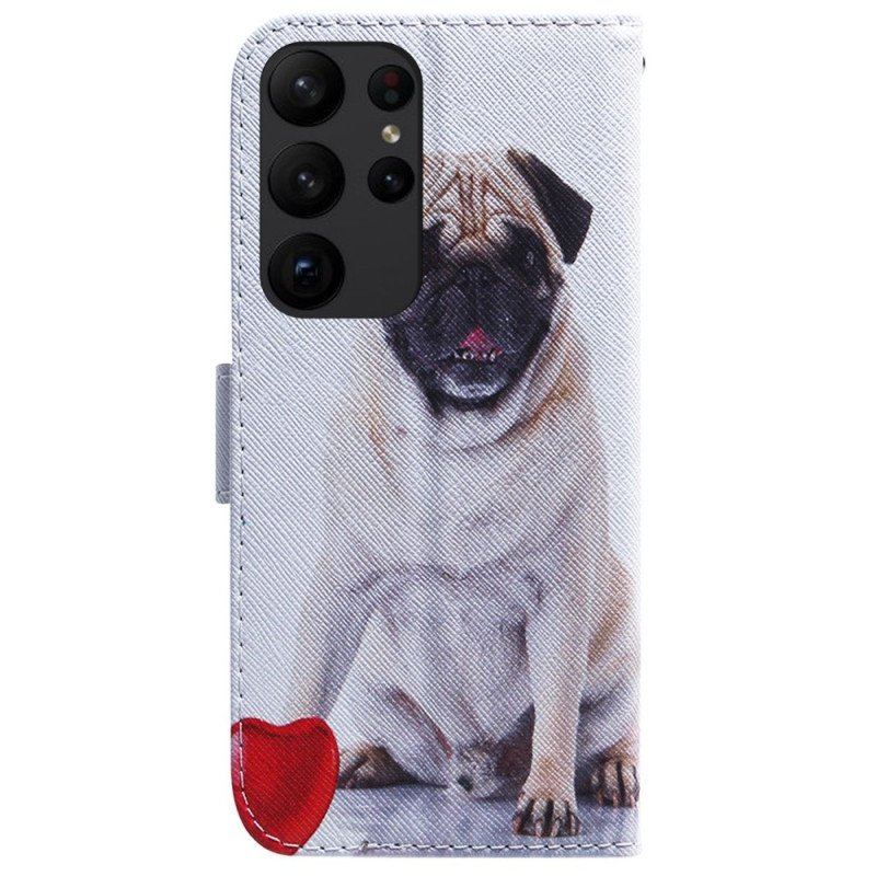 Etui Folio do Samsung Galaxy S23 Ultra 5G Mops Pies