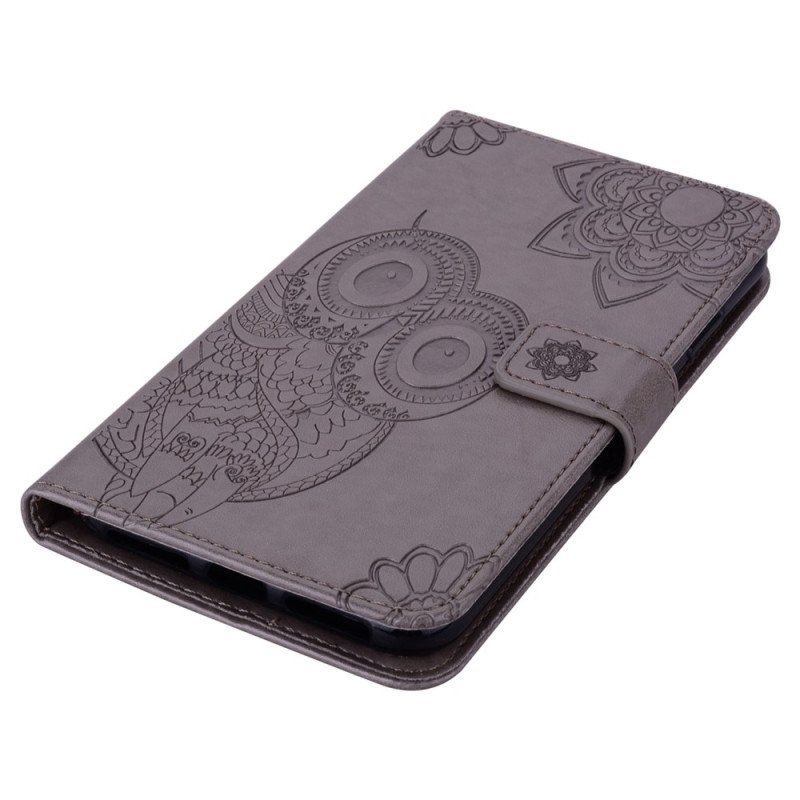 Etui Folio do Samsung Galaxy S23 Ultra 5G Sowa Mandala I Smycz