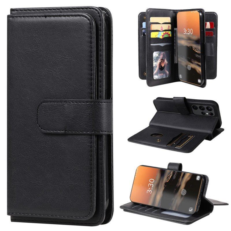 Etui Folio do Samsung Galaxy S23 Ultra 5G Wielofunkcyjny Uchwyt Na 10 Kart