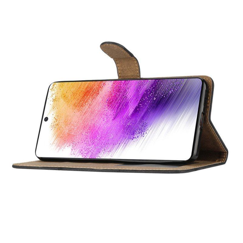 Etui Folio do Samsung Galaxy S23 Ultra 5G z Łańcuch Linie Smyczy