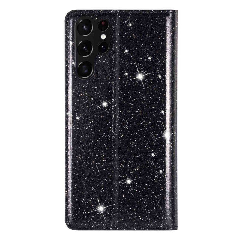 Etui Na Telefon do Samsung Galaxy S23 Ultra 5G Etui Folio Cekinowy Styl