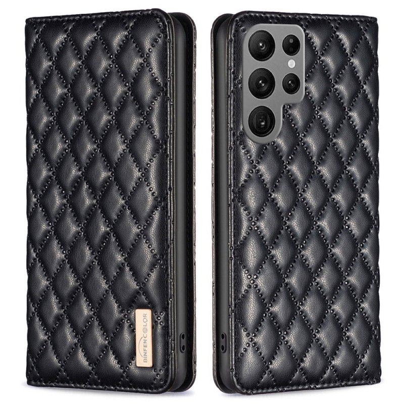 Etui Na Telefon do Samsung Galaxy S23 Ultra 5G Etui Folio Pikowany Binfen Kolor