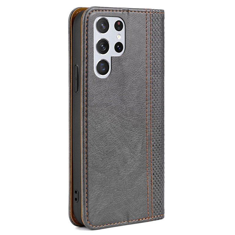 Etui Na Telefon do Samsung Galaxy S23 Ultra 5G Etui Folio Zabytkowy Styl