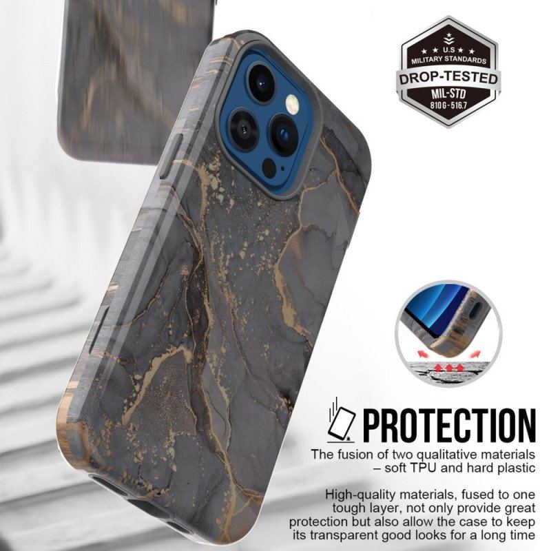 Etui do iPhone 14 Pro Max Luksusowy Marmur