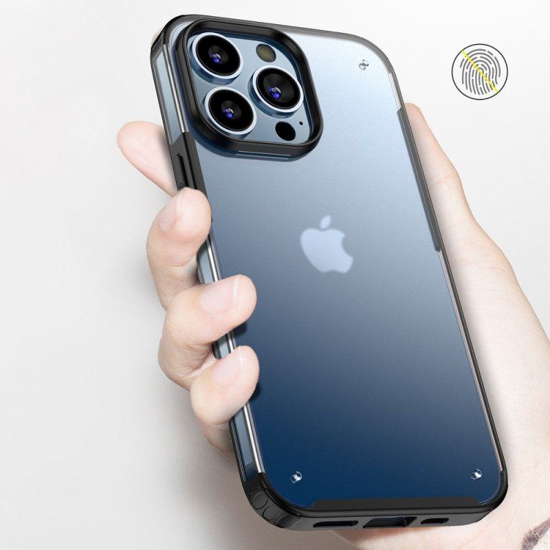 Etui do iPhone 14 Pro Max Półprzezroczyste Silikonowe Krawędzie