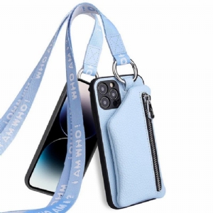 Etui do iPhone 14 Pro Max Portmonetka I Smycz