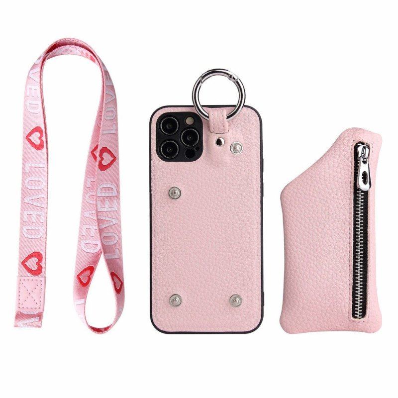 Etui do iPhone 14 Pro Max Portmonetka I Smycz