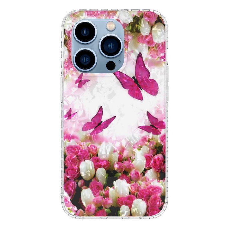 Etui do iPhone 14 Pro Max Stylowe Motyle